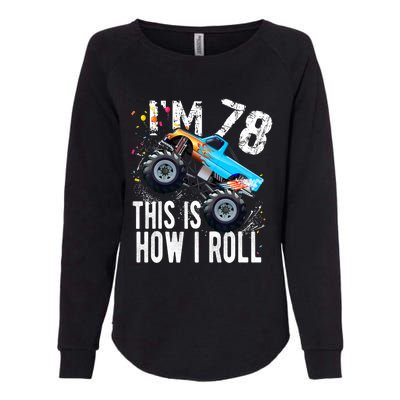 78 Year Old Gift Cool 78th Birthday Boy Gift For Monster Truck Car Lovers Womens California Wash Sweatshirt