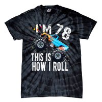 78 Year Old Gift Cool 78th Birthday Boy Gift For Monster Truck Car Lovers Tie-Dye T-Shirt