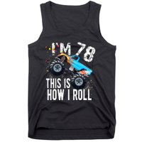 78 Year Old Gift Cool 78th Birthday Boy Gift For Monster Truck Car Lovers Tank Top