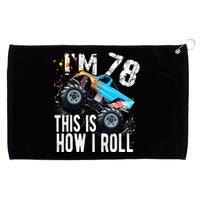 78 Year Old Gift Cool 78th Birthday Boy Gift For Monster Truck Car Lovers Grommeted Golf Towel