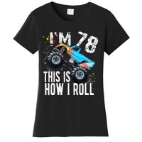 78 Year Old Gift Cool 78th Birthday Boy Gift For Monster Truck Car Lovers Women's T-Shirt