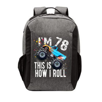 78 Year Old Gift Cool 78th Birthday Boy Gift For Monster Truck Car Lovers Vector Backpack