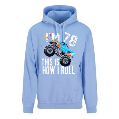 78 Year Old Gift Cool 78th Birthday Boy Gift For Monster Truck Car Lovers Unisex Surf Hoodie