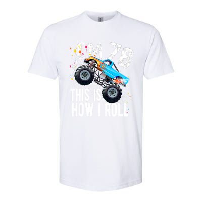 78 Year Old Gift Cool 78th Birthday Boy Gift For Monster Truck Car Lovers Softstyle CVC T-Shirt