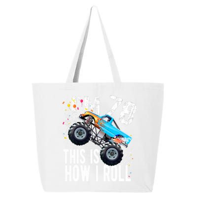 78 Year Old Gift Cool 78th Birthday Boy Gift For Monster Truck Car Lovers 25L Jumbo Tote