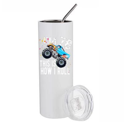 78 Year Old Gift Cool 78th Birthday Boy Gift For Monster Truck Car Lovers Stainless Steel Tumbler