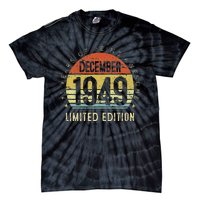 73 Year Old December 1949 Limited Edition 73th Birthday Gift Tie-Dye T-Shirt