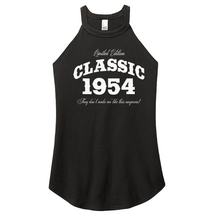 70 Year Old Vintage Classic Car 1954 70th Birthday Women’s Perfect Tri Rocker Tank