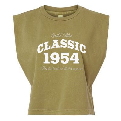 70 Year Old Vintage Classic Car 1954 70th Birthday Garment-Dyed Women's Muscle Tee