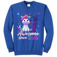 7 Years Old Flossing Unicorn Gifts 7th Birthday Girl Party Tall Sweatshirt