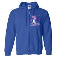 7 Years Old Flossing Unicorn Gifts 7th Birthday Girl Party Full Zip Hoodie