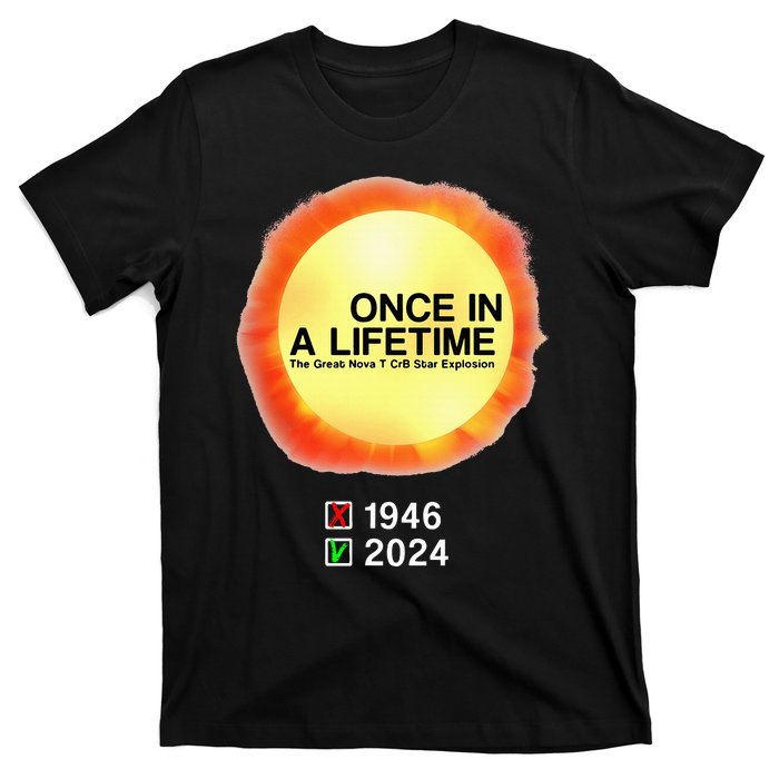 78 Years Of T Coronae Borealis Star Rare Explosion 2024 T-Shirt