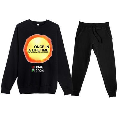 78 Years Of T Coronae Borealis Star Rare Explosion 2024 Premium Crewneck Sweatsuit Set