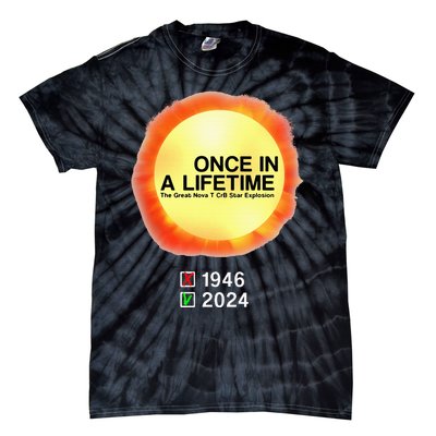 78 Years Of T Coronae Borealis Star Rare Explosion 2024 Tie-Dye T-Shirt