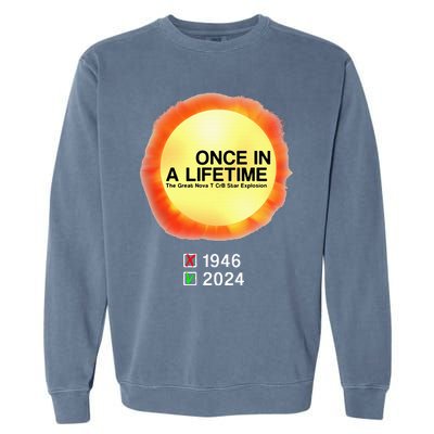 78 Years Of T Coronae Borealis Star Rare Explosion 2024 Garment-Dyed Sweatshirt