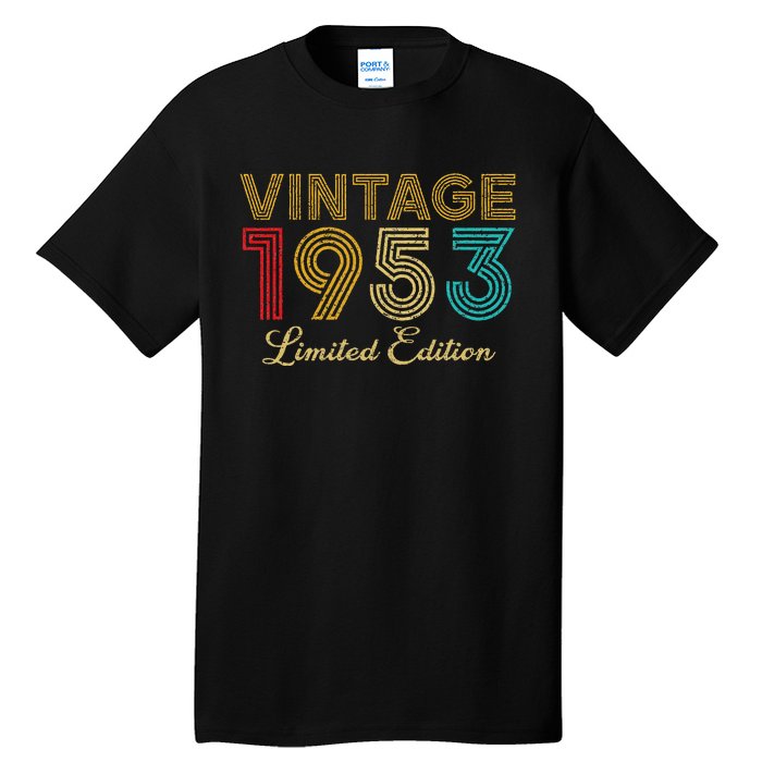 70 Years Old Vintage 1953 Limited Edition 70th Birthday Tall T-Shirt