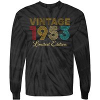 70 Years Old Vintage 1953 Limited Edition 70th Birthday Tie-Dye Long Sleeve Shirt