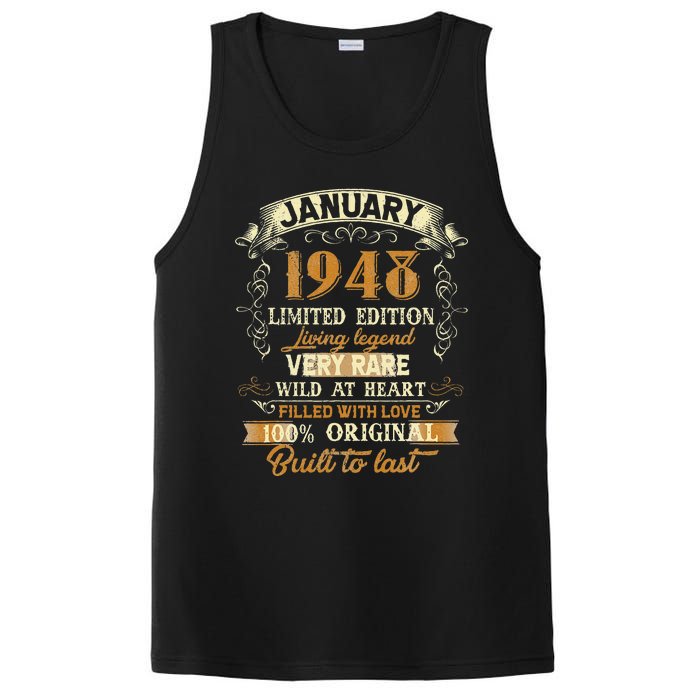 75 Year Old Awesome Since January 1948 75th Birthday Gift PosiCharge Competitor Tank