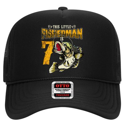 7 Year Old Fishing Gifts Fisherman 7th Birthday Trucker Hat
