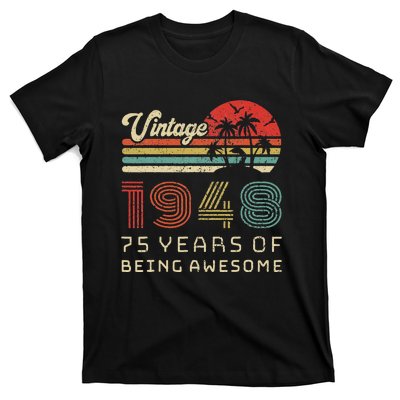 75 Year Old Birthday Vintage 1948 75th Birthday T-Shirt