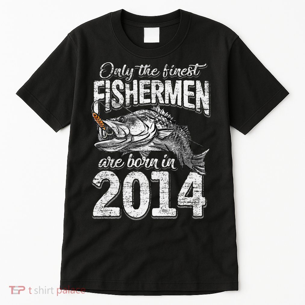 7 Years Old Fisherman Born In 2014 Fisherman 7th Birthday Tall T-Shirt