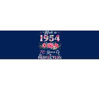 70 Year Old Made In 1954 Floral 70th Birthday Gifts Bumper Sticker