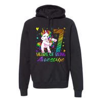 7 Year Old Gifts Unicorn Flossing 7th Birthday Girl Party Premium Hoodie