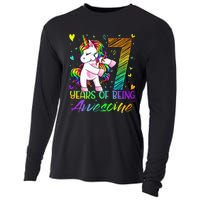 7 Year Old Gifts Unicorn Flossing 7th Birthday Girl Party Cooling Performance Long Sleeve Crew