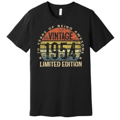 70 Year Old Gifts Vintage 1954 Limited Edition 70th Birthday Premium T-Shirt