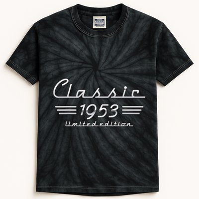 70 Year Old Gift Classic 1953 Limited Edition 70th Birthday Kids Tie-Dye T-Shirt