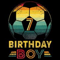 7 Year Old Gifts Football Soccer Player 7th Birthday Doggie Tank