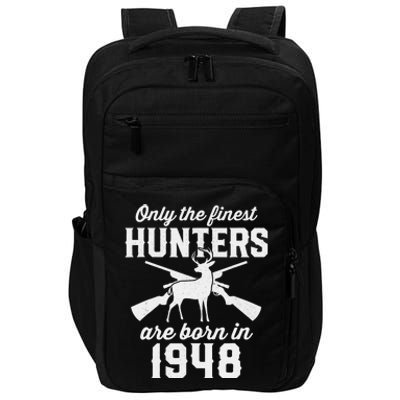 75 Year Old Deer Hunter: Hunting 1948 75th Birthday Impact Tech Backpack