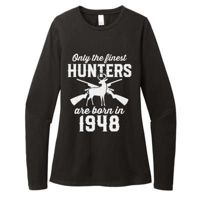 75 Year Old Deer Hunter: Hunting 1948 75th Birthday Womens CVC Long Sleeve Shirt