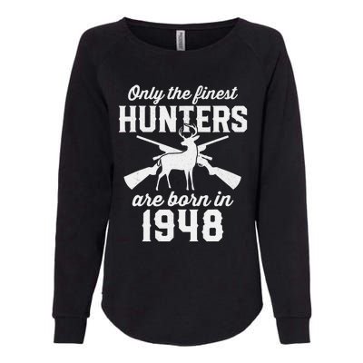 75 Year Old Deer Hunter: Hunting 1948 75th Birthday Womens California Wash Sweatshirt