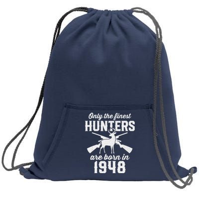 75 Year Old Deer Hunter: Hunting 1948 75th Birthday Sweatshirt Cinch Pack Bag