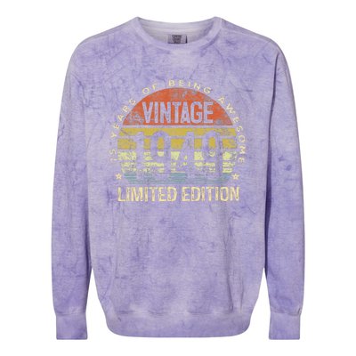 75 Year Old Gifts Vintage 1949 Limited Edition 75th Birthday Colorblast Crewneck Sweatshirt