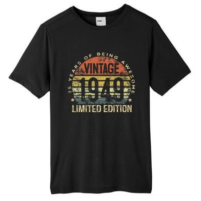 75 Year Old Gifts Vintage 1949 Limited Edition 75th Birthday Tall Fusion ChromaSoft Performance T-Shirt