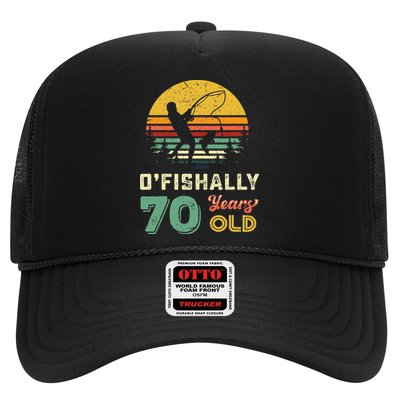 70 Years Old Seventy Grandpa Fish 70th Birthday Fishing Gift Trucker Hat