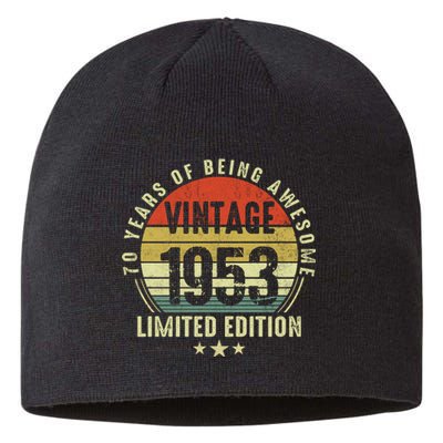 70 Year Old Vintage 1953 Limited Edition 70th Birthday Gift Ideas Sustainable Beanie