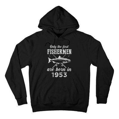 70 Years Old Seventy Grandpa Fish 70th Birthday Fishing Hoodie