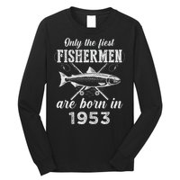 70 Years Old Seventy Grandpa Fish 70th Birthday Fishing Long Sleeve Shirt