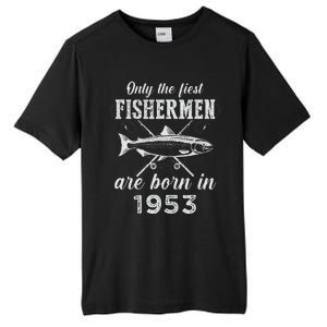 70 Years Old Seventy Grandpa Fish 70th Birthday Fishing Tall Fusion ChromaSoft Performance T-Shirt