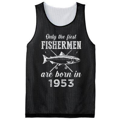 70 Years Old Seventy Grandpa Fish 70th Birthday Fishing Mesh Reversible Basketball Jersey Tank