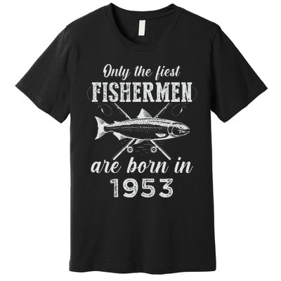 70 Years Old Seventy Grandpa Fish 70th Birthday Fishing Premium T-Shirt