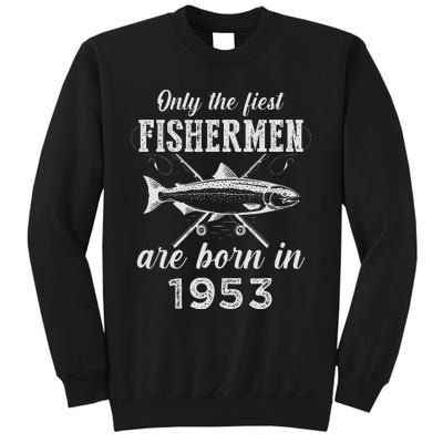 70 Years Old Seventy Grandpa Fish 70th Birthday Fishing Tall Sweatshirt