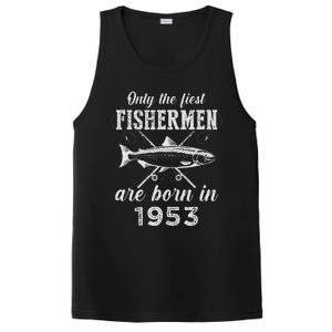 70 Years Old Seventy Grandpa Fish 70th Birthday Fishing PosiCharge Competitor Tank