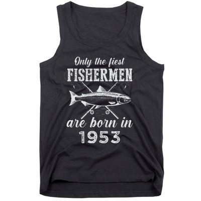 70 Years Old Seventy Grandpa Fish 70th Birthday Fishing Tank Top