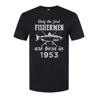 70 Years Old Seventy Grandpa Fish 70th Birthday Fishing Softstyle CVC T-Shirt