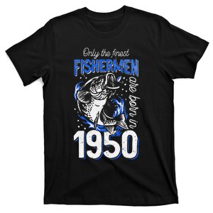 71 Years Old Fishing Fisherman 1950 71st Birthday T-Shirt