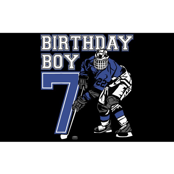  7 Year Old Ice Hockey Themed Birthday Party 7th Boy Gift Bumper Sticker